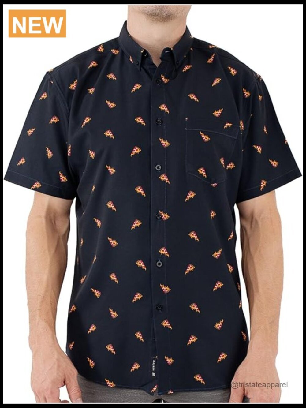 Men's Casual Button Down Short Sleeve Shirt - Big & Tall - Lightweight Stretch